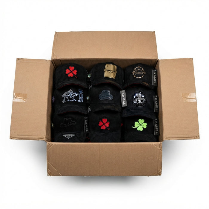 LOTE 10 GORRAS GAMUZA